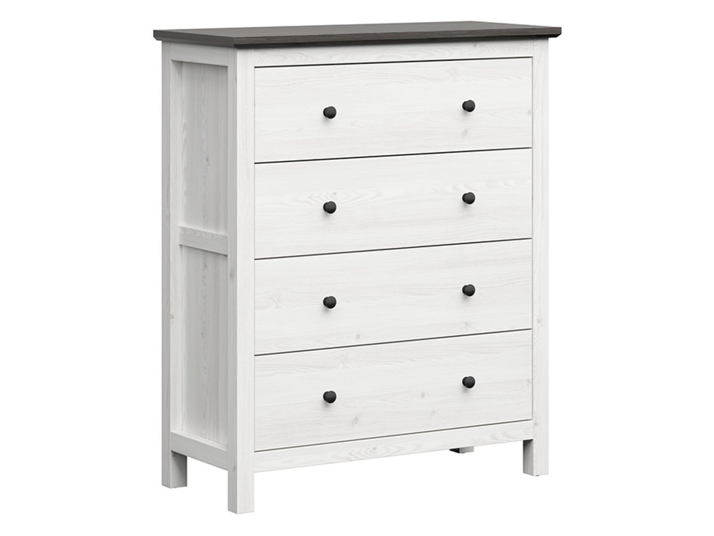 HESEN chest of drawers with four drawers, 101 cm, light Sibiu larch/larico pine