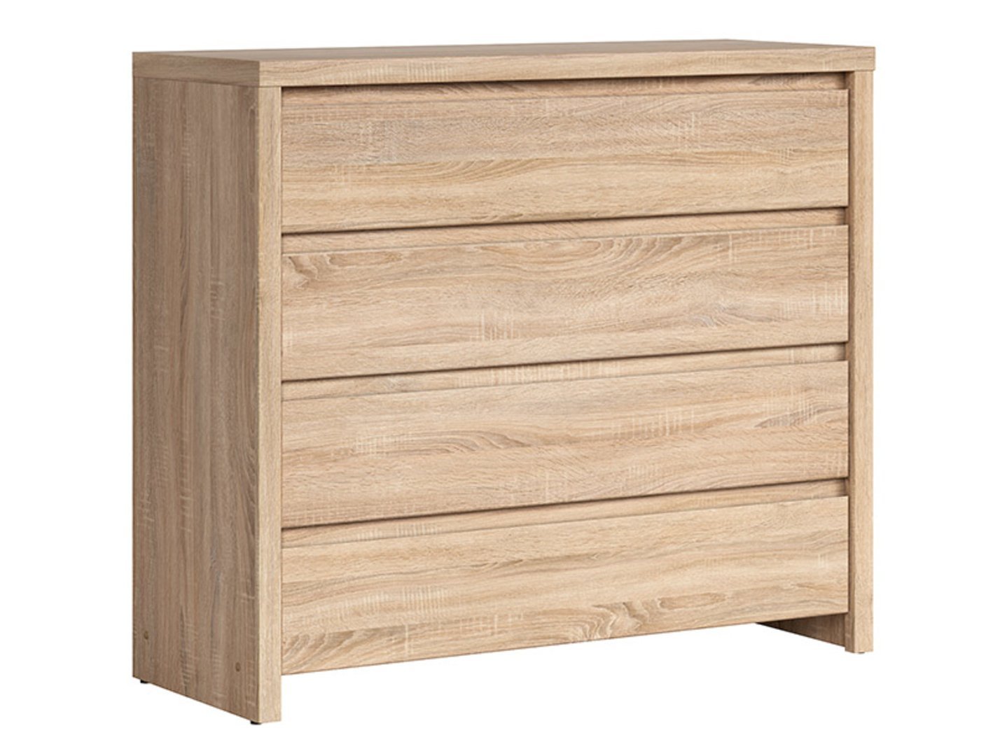 Chest of drawers with four drawers KASPIAN 105 cm Sonoma oak/Sonoma oak - Image 5