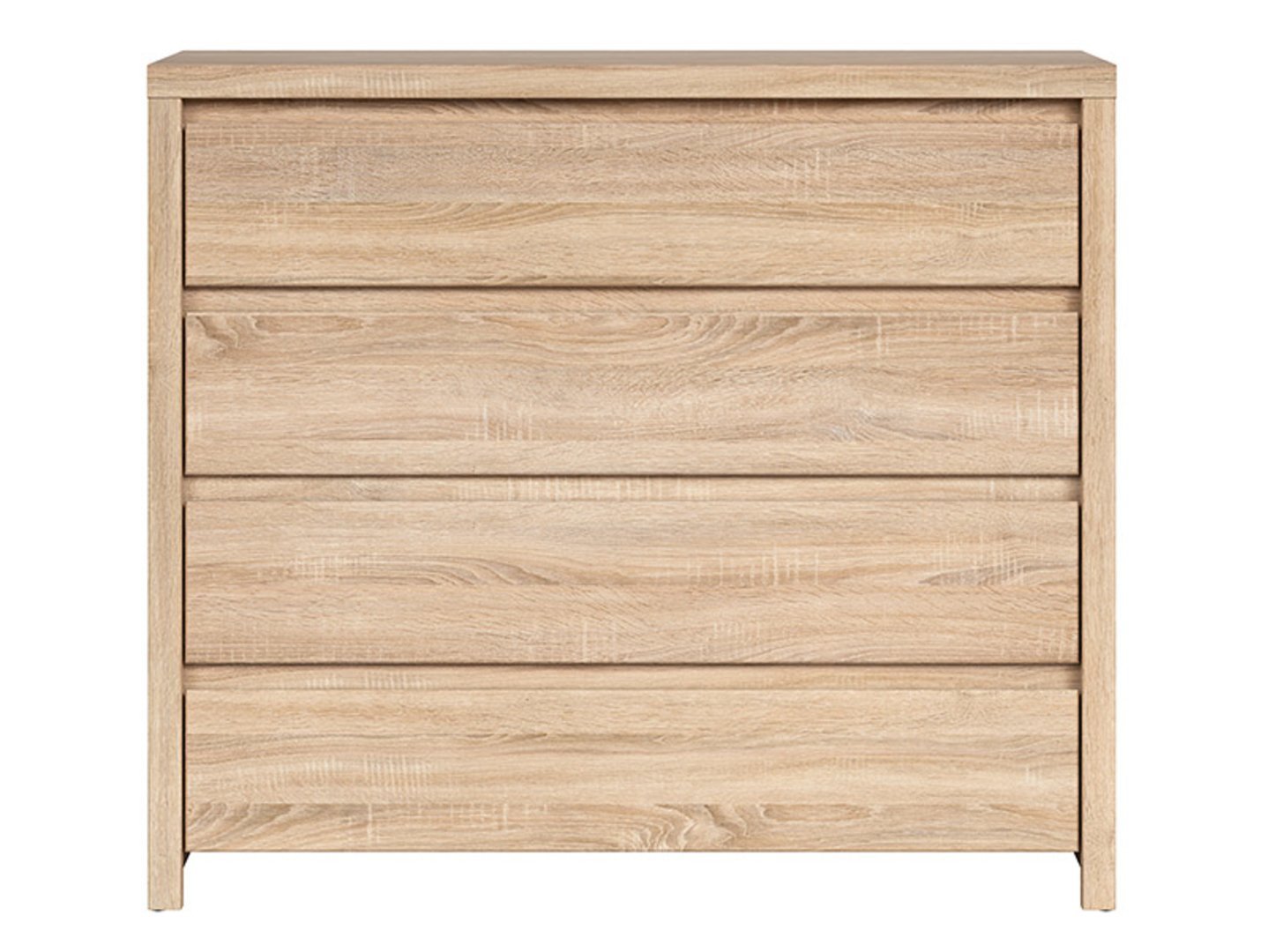 Chest of drawers with four drawers KASPIAN 105 cm Sonoma oak/Sonoma oak - Image 6