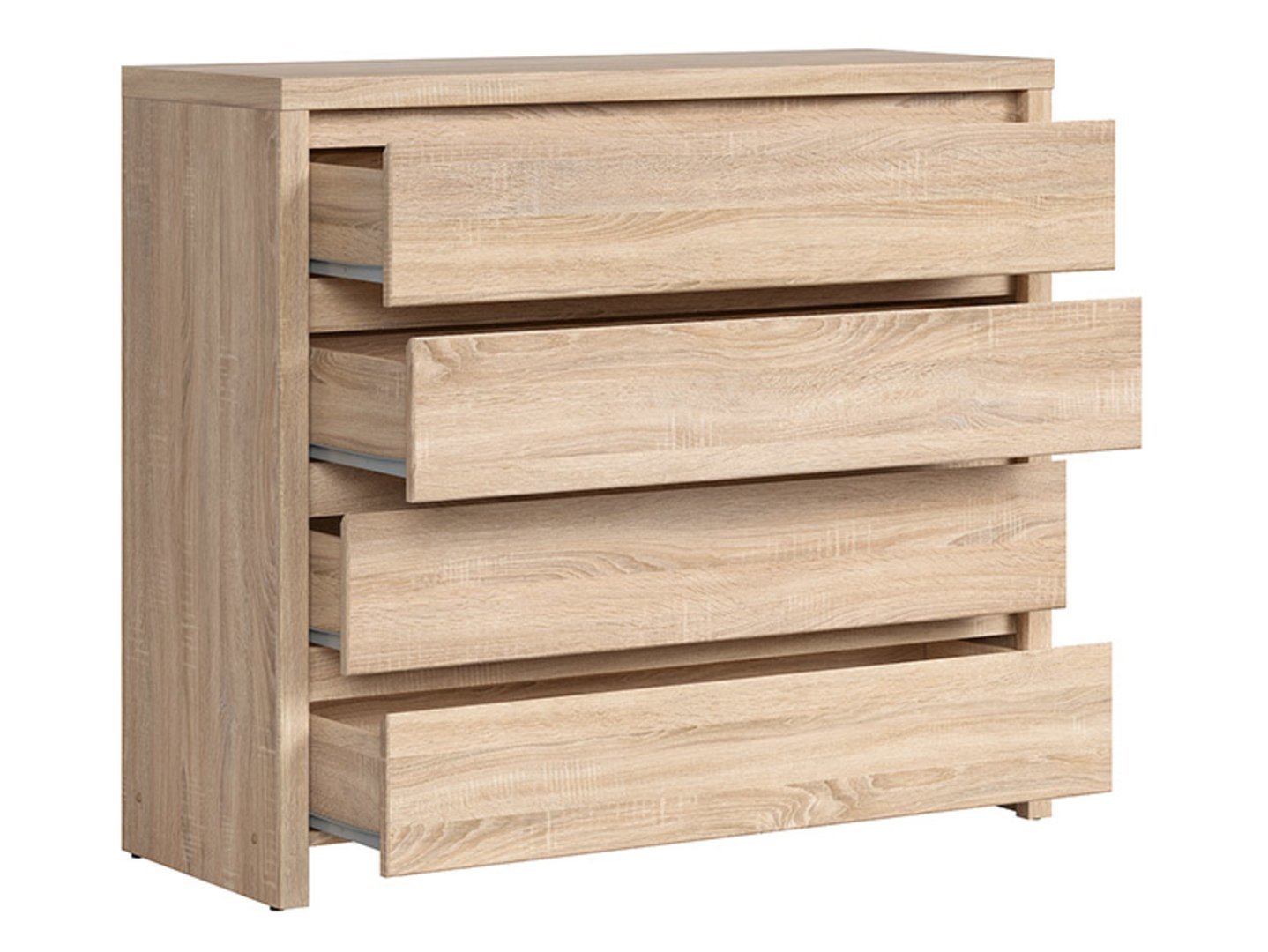 Chest of drawers with four drawers KASPIAN 105 cm Sonoma oak/Sonoma oak