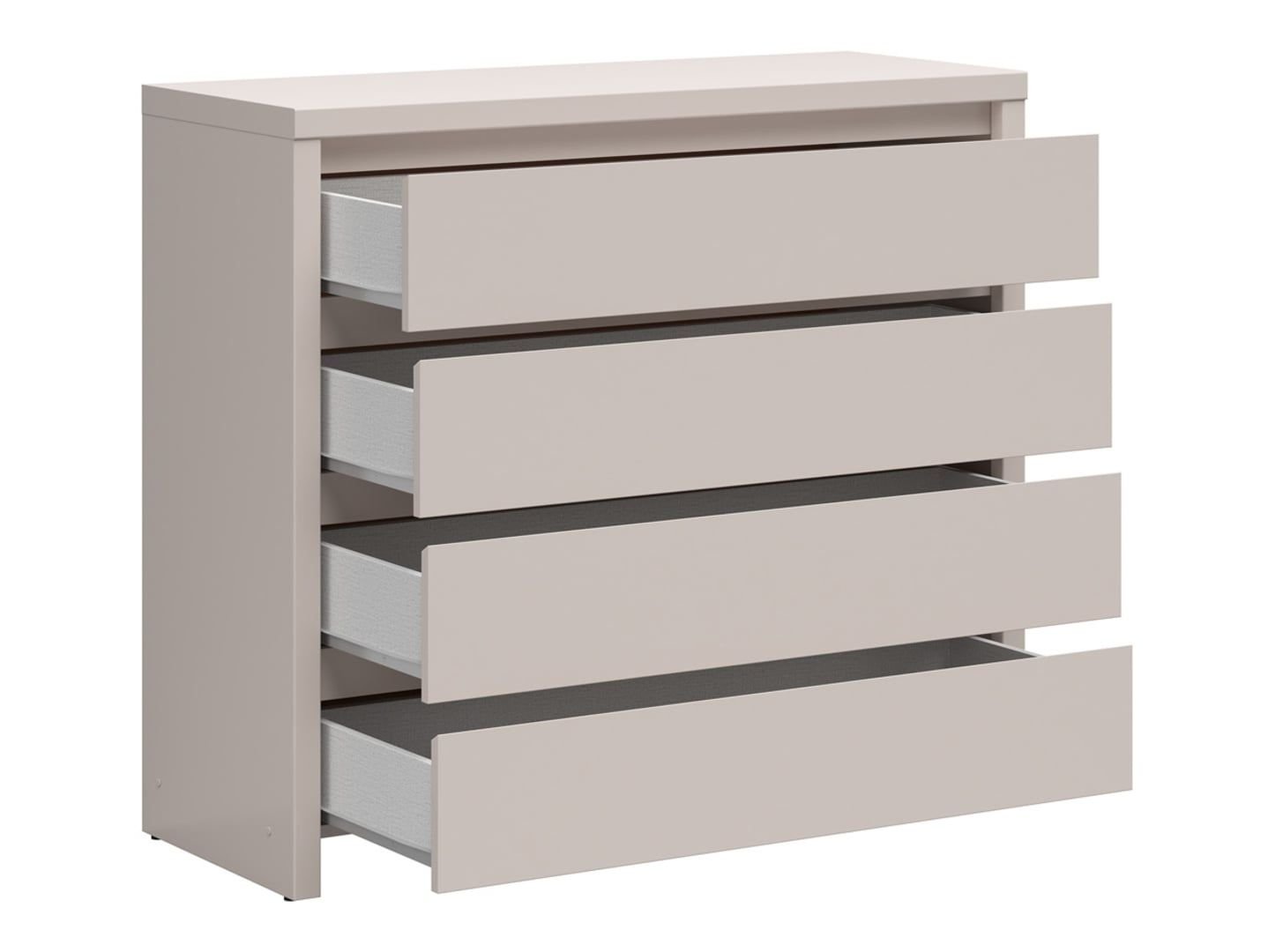 Chest of drawers with four drawers KASPIAN 105 cm cashmere color