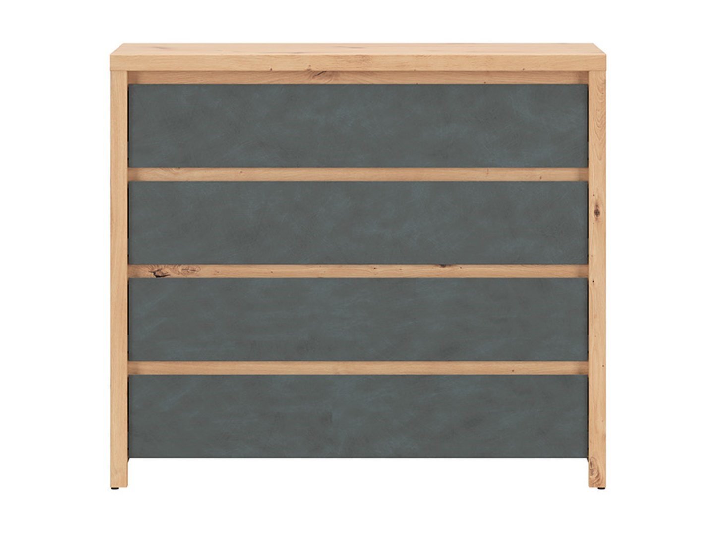 Chest of drawers with four drawers LARIOS 105 cm, artificial oak color/matte