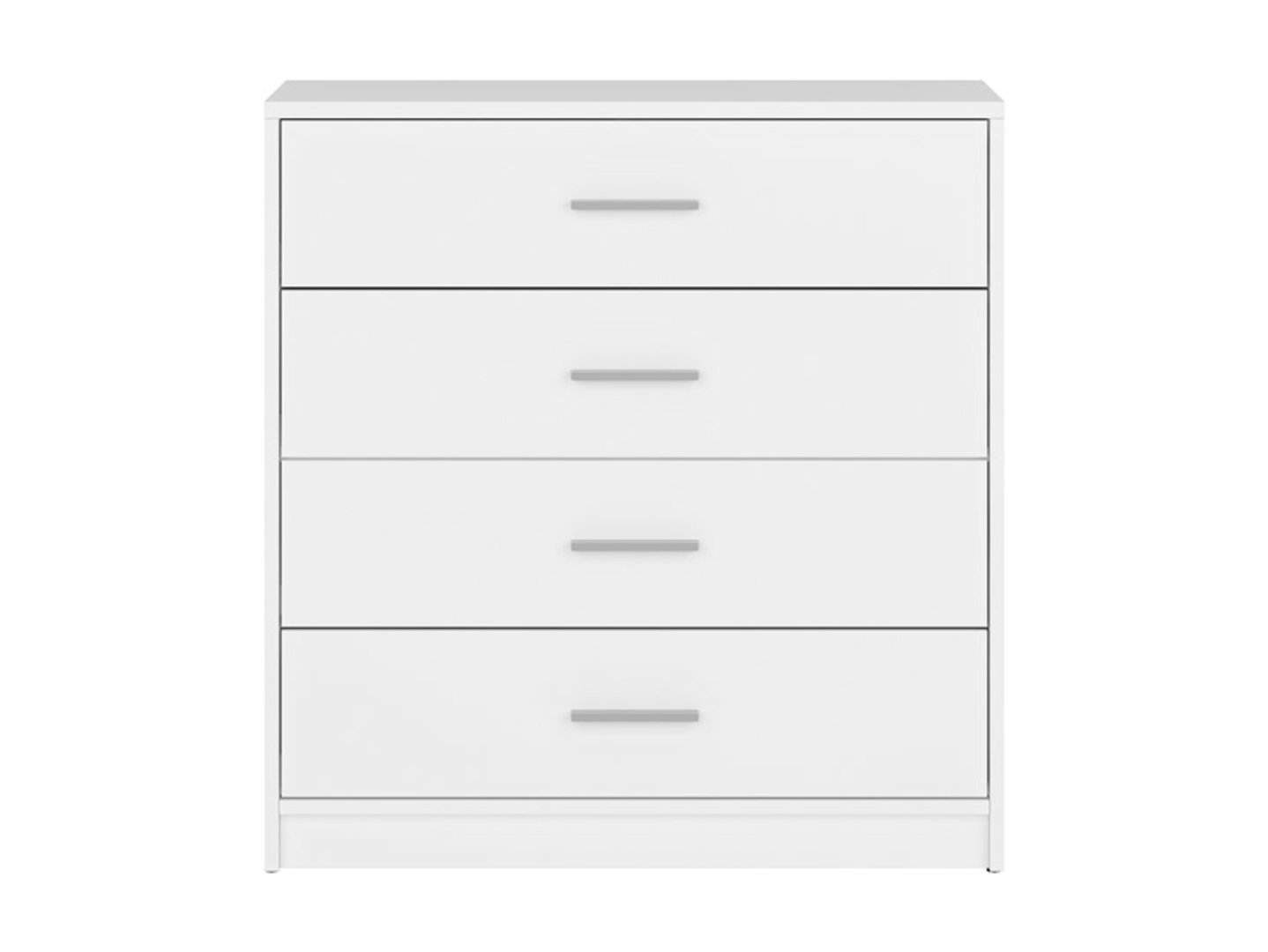 Chest of drawers with four drawers NEPO PLUS 80 cm white - Image 2