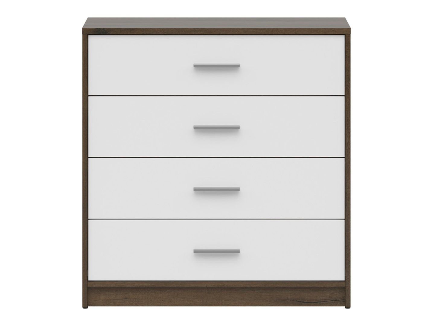 Chest of drawers with four drawers NEPO PLUS 80 cm noble oak/white - Image 4