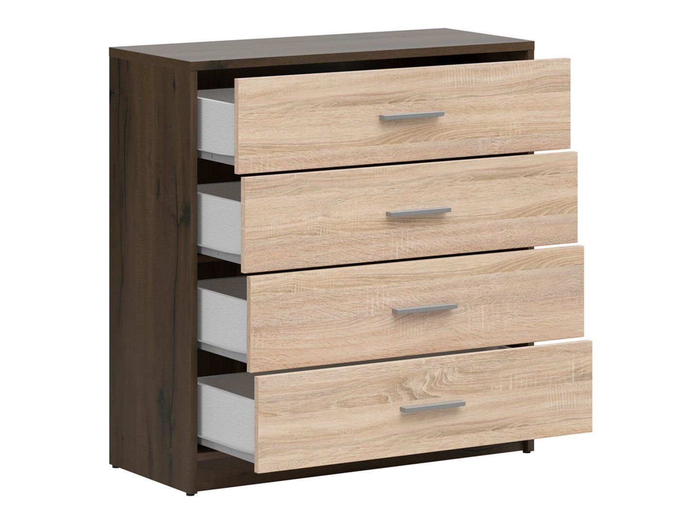Chest of drawers with four drawers NEPO PLUS 80 cm noble oak/somona oak - Image 2