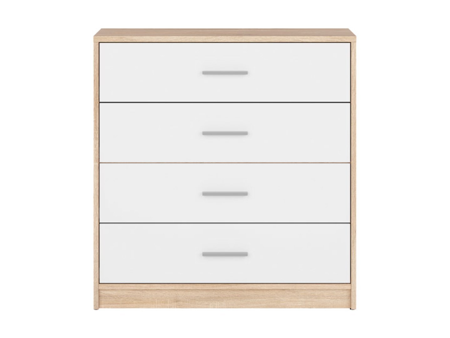 Chest of drawers with four drawers NEPO PLUS 80 cm, Sonoma oak - Image 2