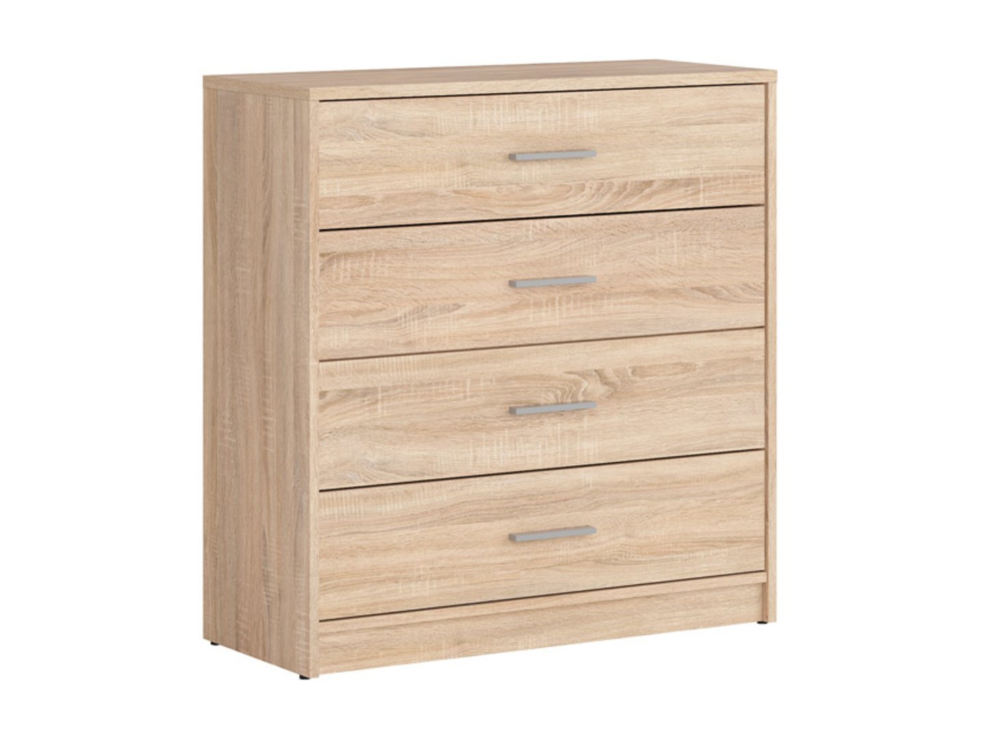 Chest of drawers with four drawers NEPO PLUS 80 cm, Sonoma oak