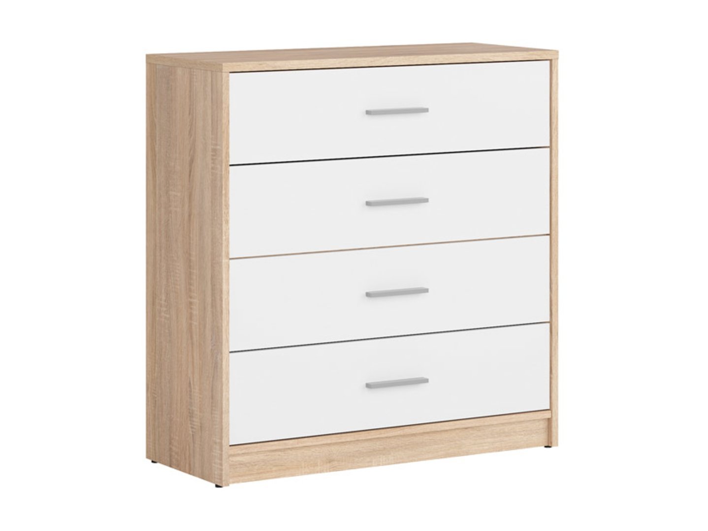 Chest of drawers with four drawers NEPO PLUS 80 cm, Sonoma oak