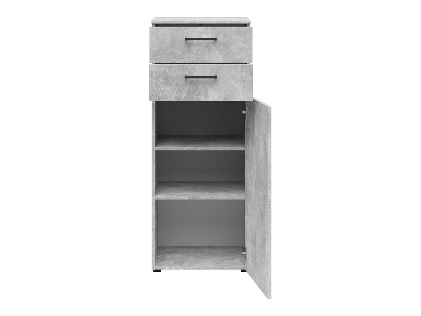 Chest of drawers with doors and 2 drawers MultiDo 45 cm light atelier - Image 3