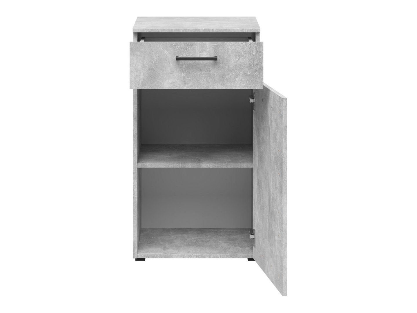 Chest of drawers with doors and a drawer "MultiDo", 45 cm, light atelier