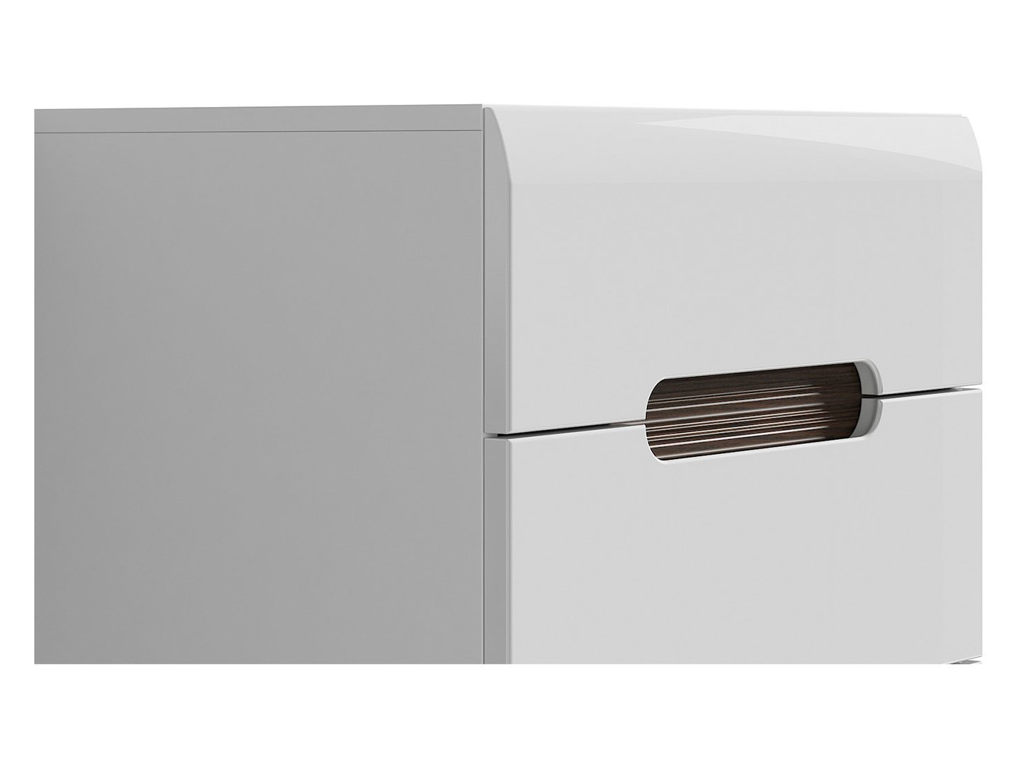 Chest of drawers with five drawers AZTECA TRIO 60 cm white/white glossy - Image 3