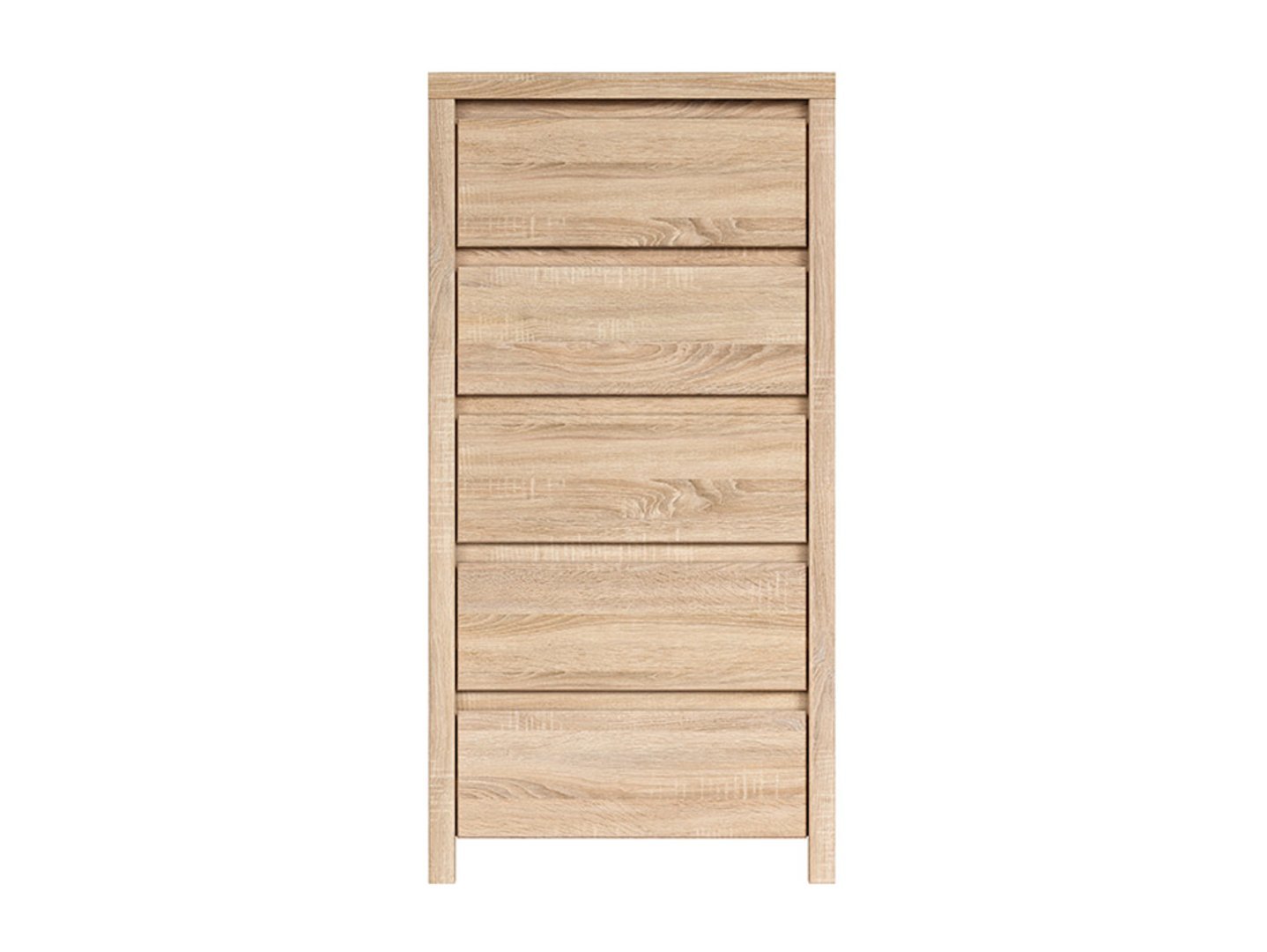 KASPIAN chest of drawers with five drawers, 56 cm, Sonoma oak/Sonoma oak - Image 2