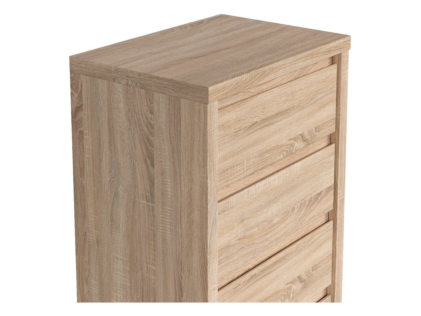 KASPIAN chest of drawers with five drawers, 56 cm, Sonoma oak/Sonoma oak - Image 4