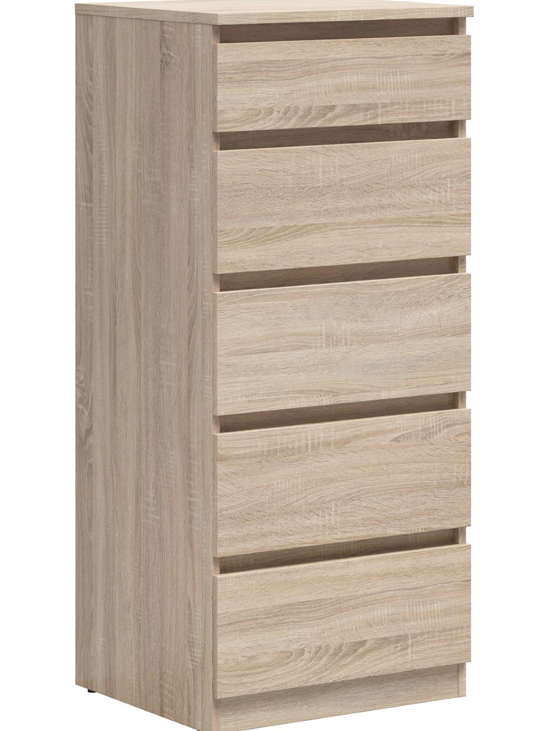 TETRIX chest of drawers with five drawers, 50 cm, Sonoma oak