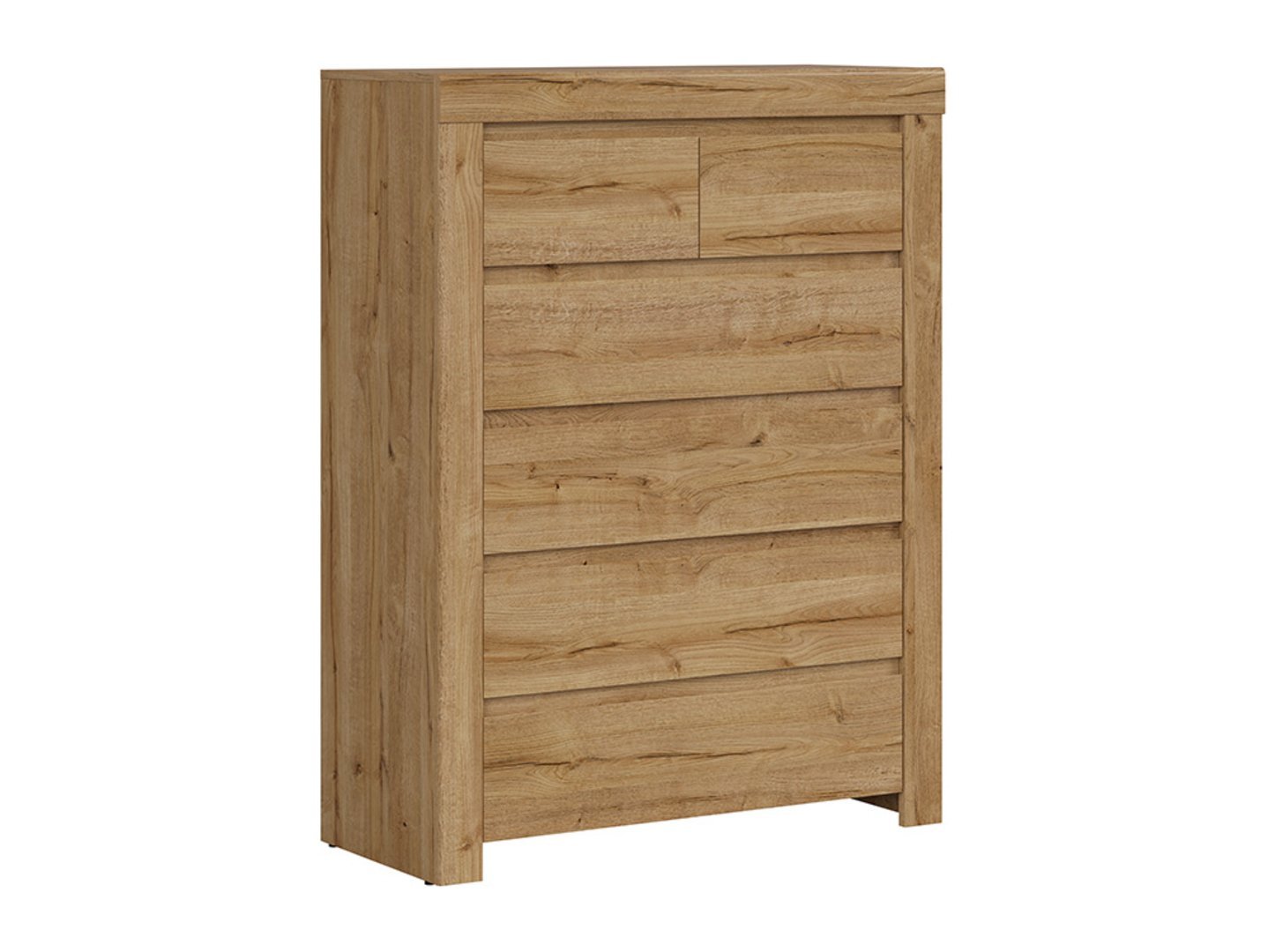 HOLTEN chest of six drawers, 98.5 cm, Waterford oak