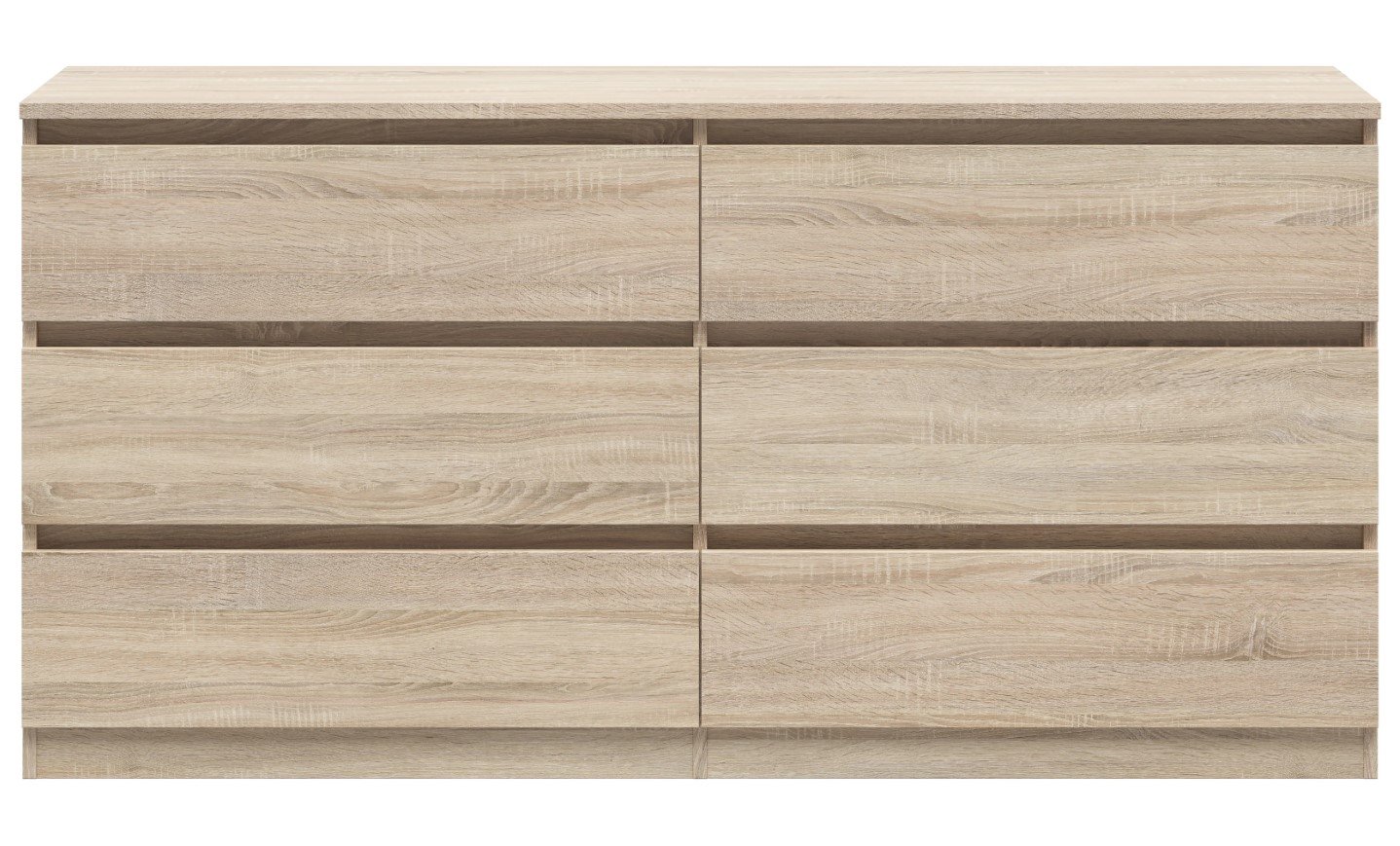 Chest of six drawers TETRIX 150 cm, Sonoma oak - Image 2