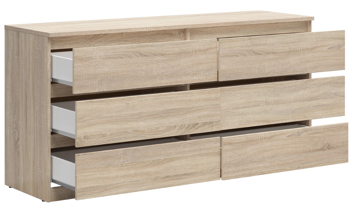 Chest of six drawers TETRIX 150 cm, Sonoma oak - Image 3