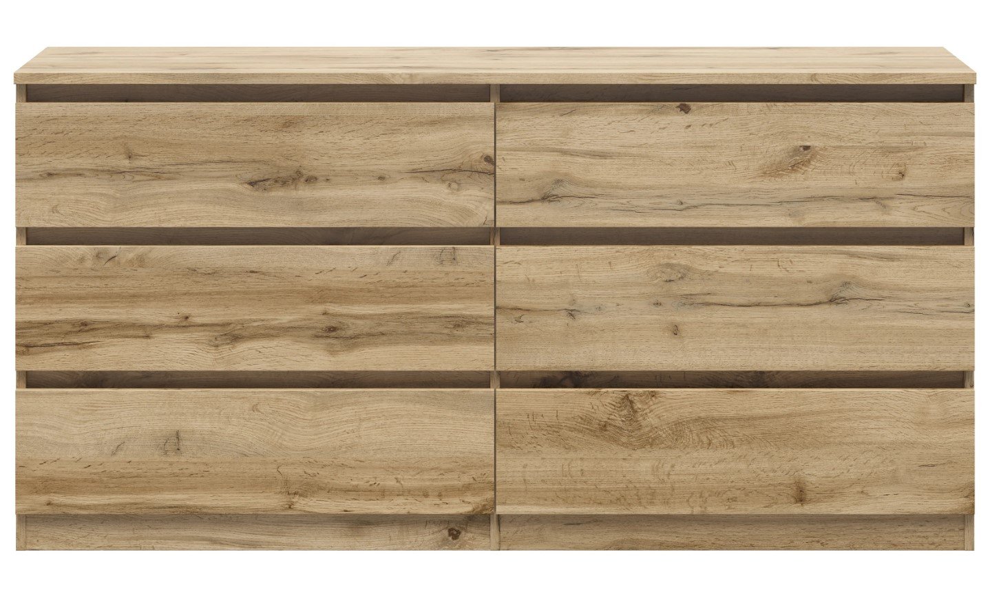 Chest of drawers with six drawers TETRIX 150 cm Wotan oak - Image 2
