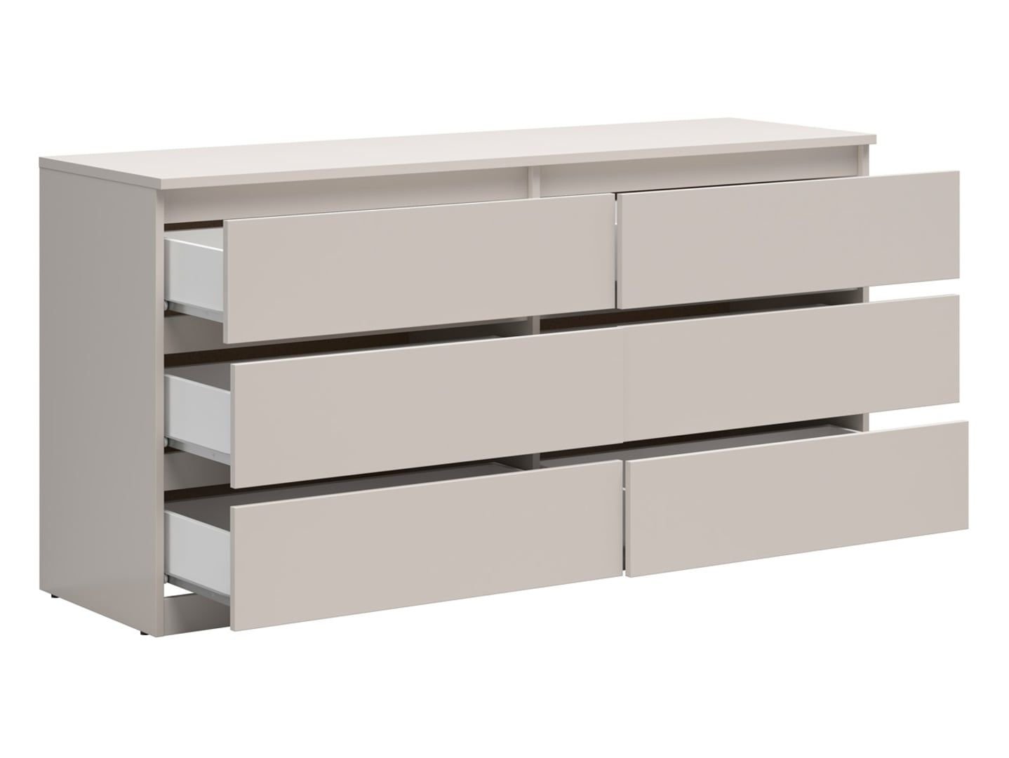Chest of drawers with six drawers TETRIX 150 cm cashmere color - Image 6
