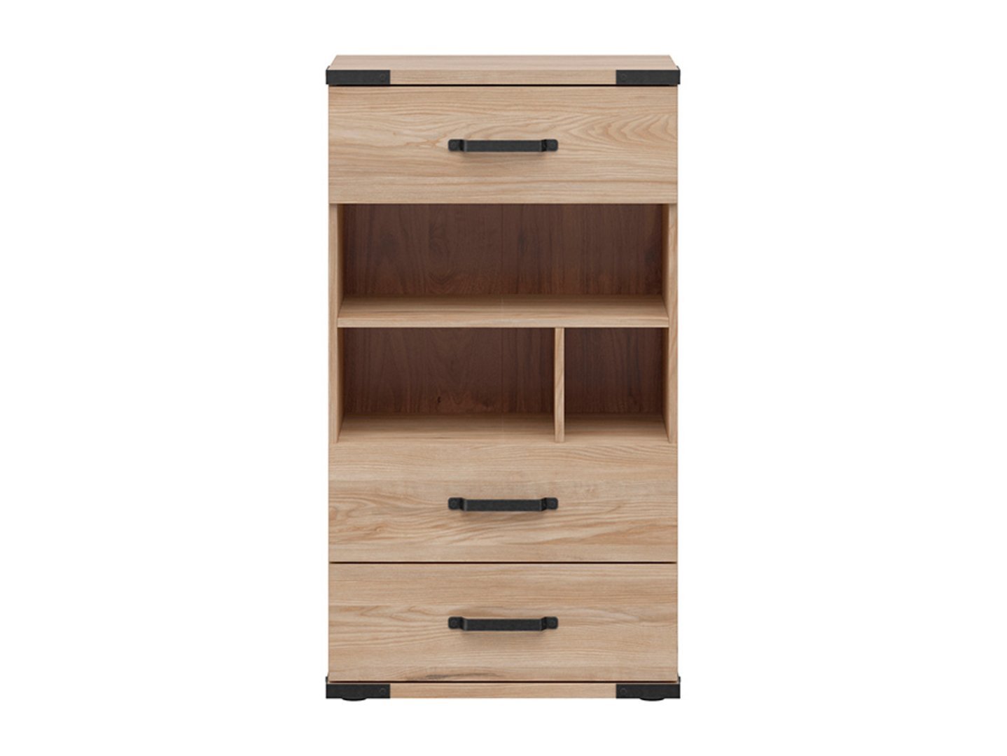LARA chest of drawers with three drawers, 60 cm, Belarusian ash wood