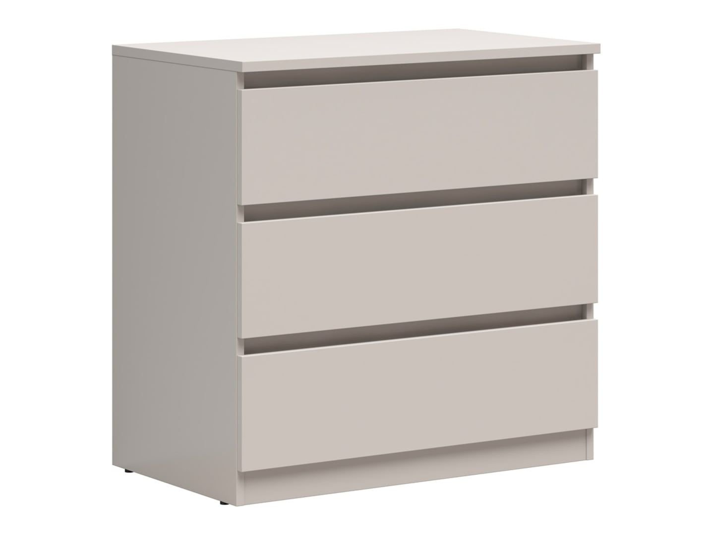 Chest of drawers with three drawers TETRIX 75 cm cashmere color - Image 5