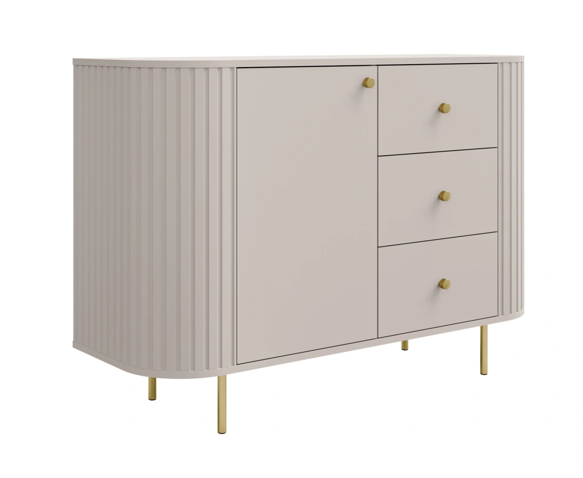 Chest of drawers 1F 3S with drawers 813 Oval beige