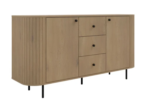 Chest of drawers 2F 3S with drawers 823 Oval cremona oak