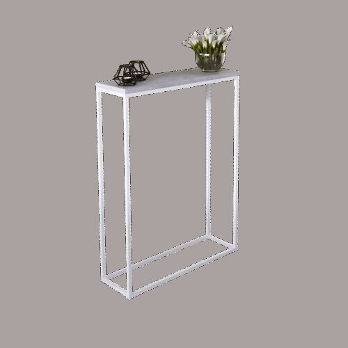 LUCAS console, white/concrete, ADRK