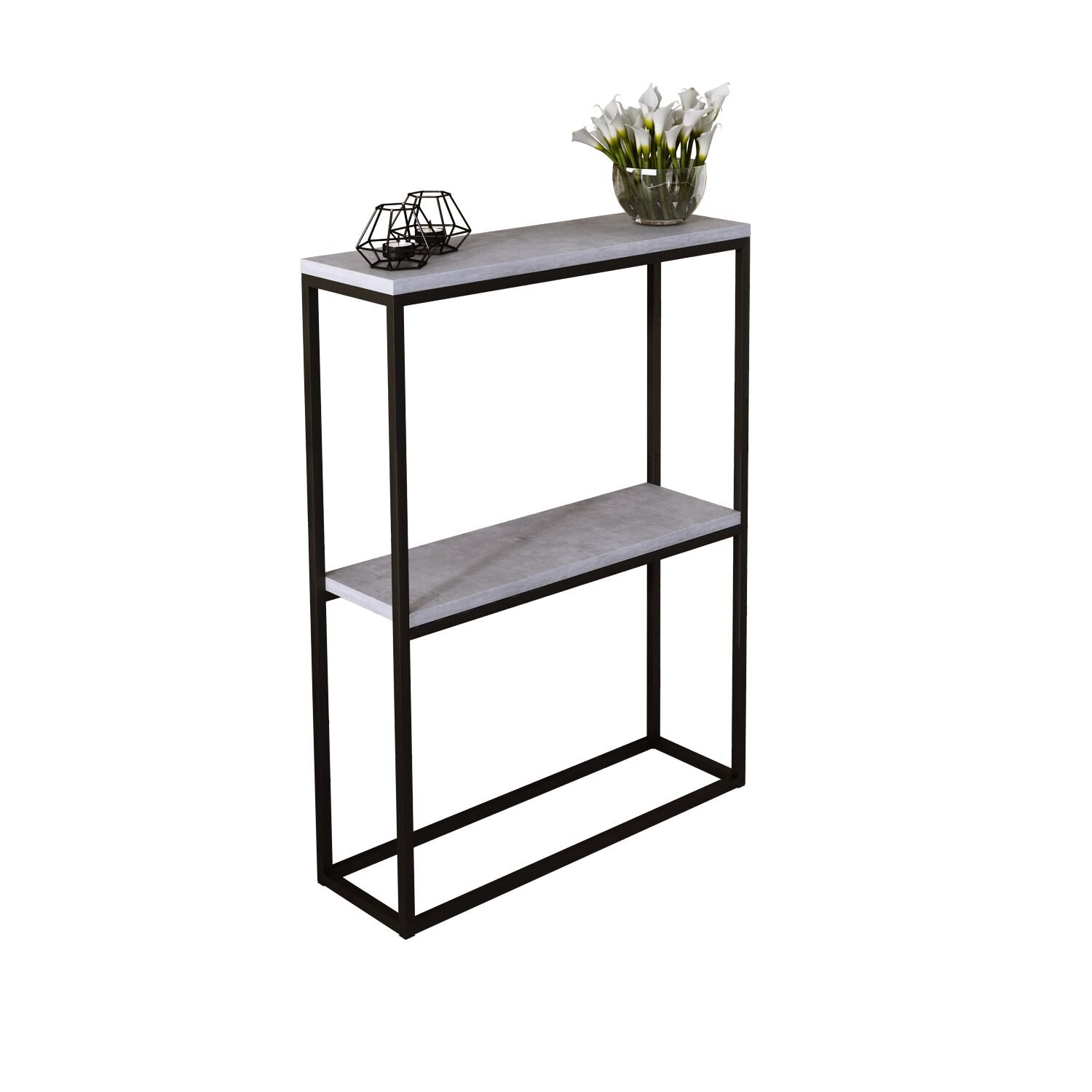 MASON console, black/concrete, ADRK