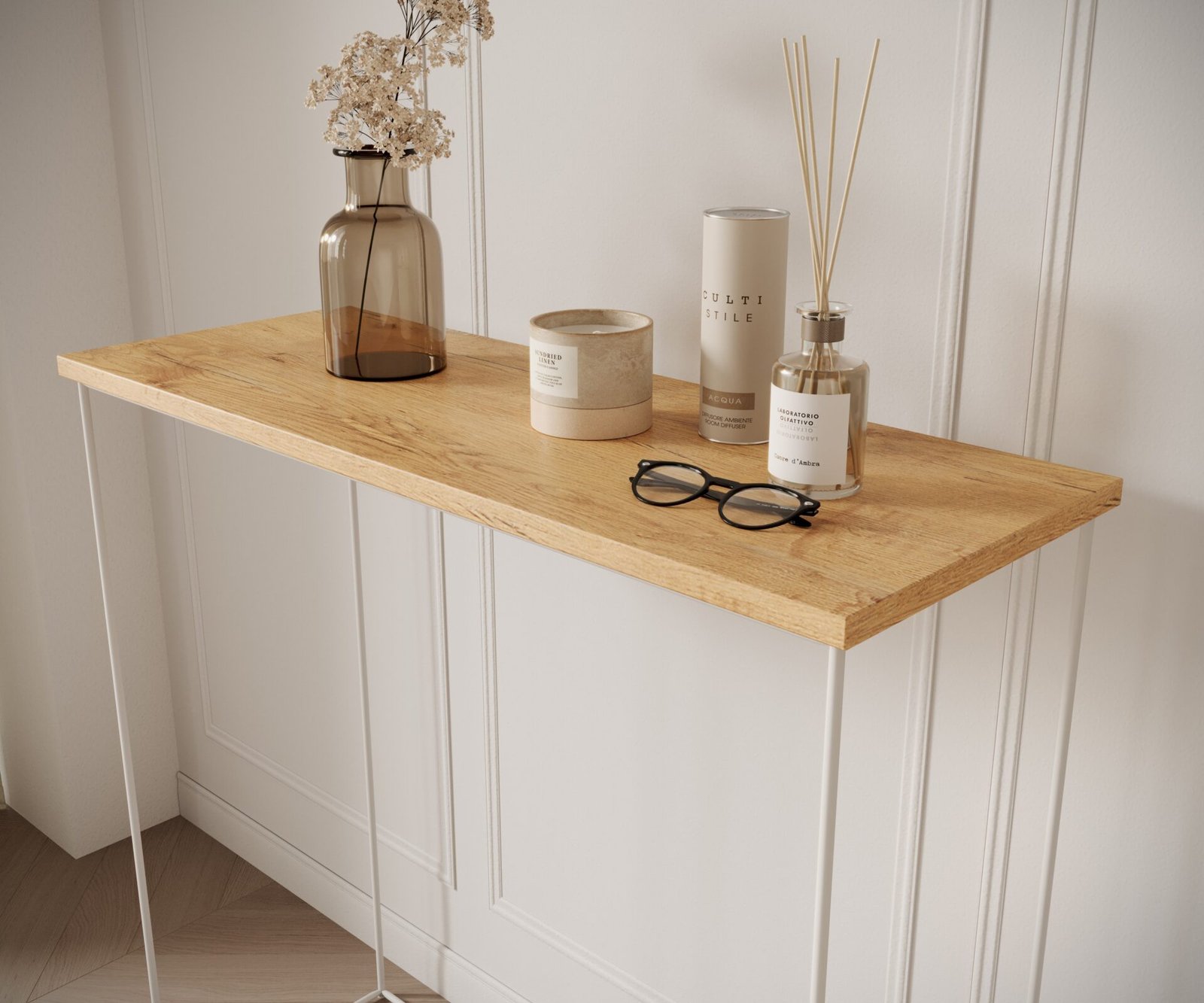 Milan White/Oak Lancelot ADRK Console - Image 3