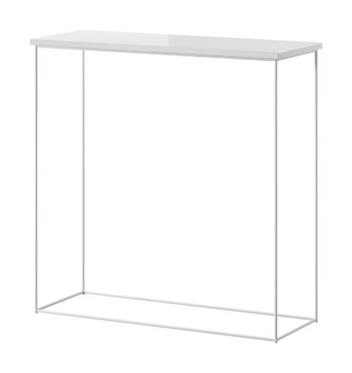 Milan console table, white/glossy white, ADRK