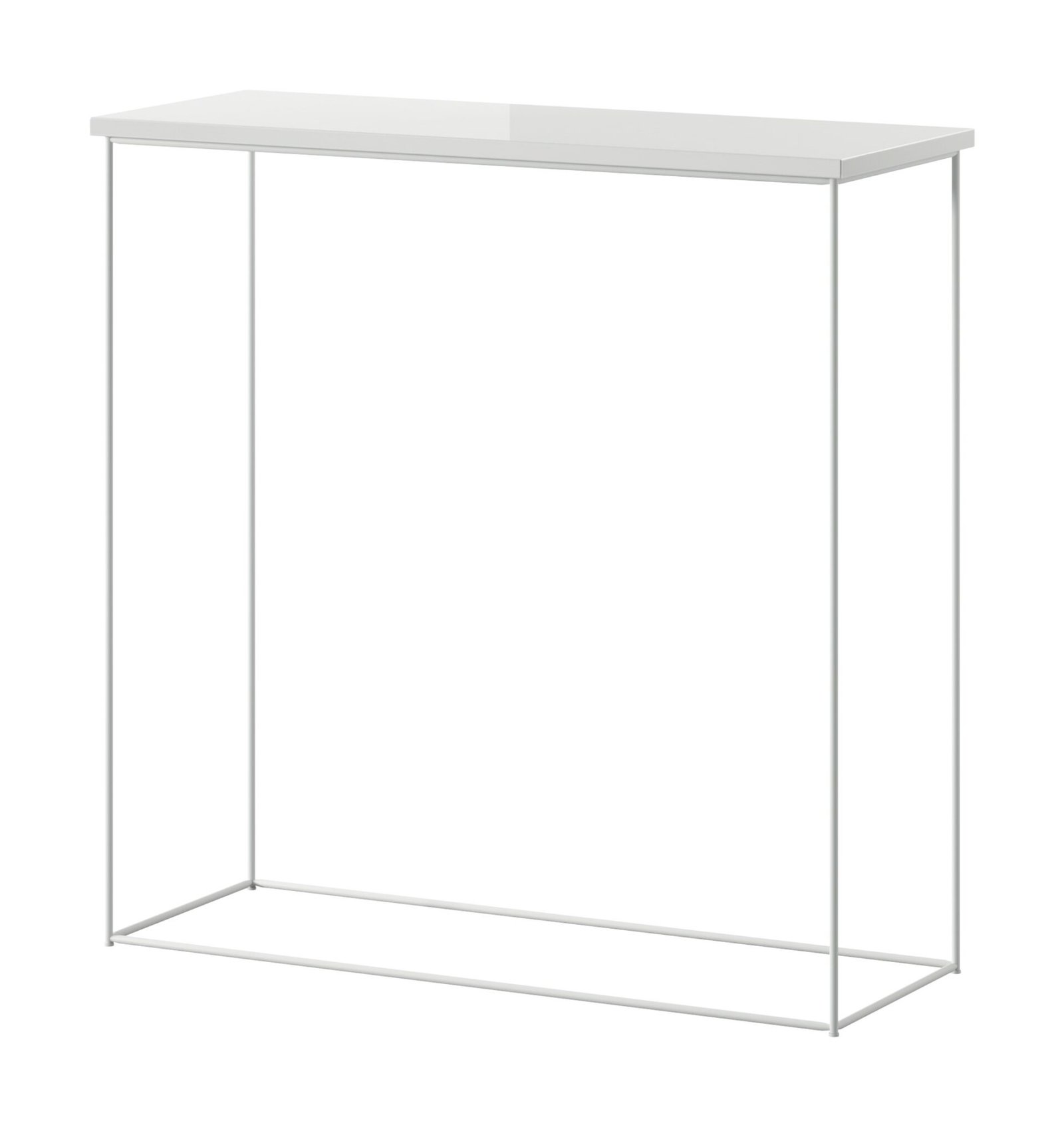 Milan console table, white/glossy white, ADRK