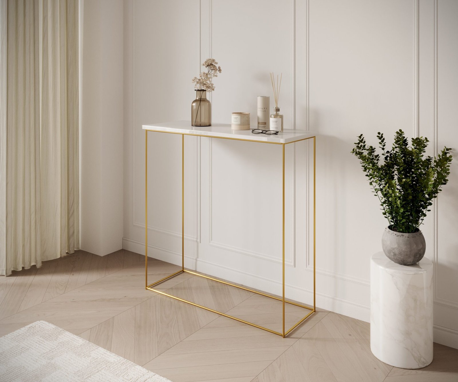 Milano console gold/white glossy ADRK - Image 2