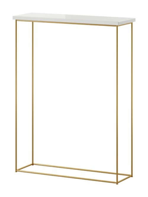 Sili console in gold/white glossy color ADRK