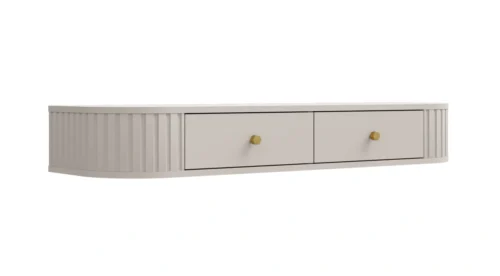 Dressing table 2S wall-mounted console 202 Oval beige