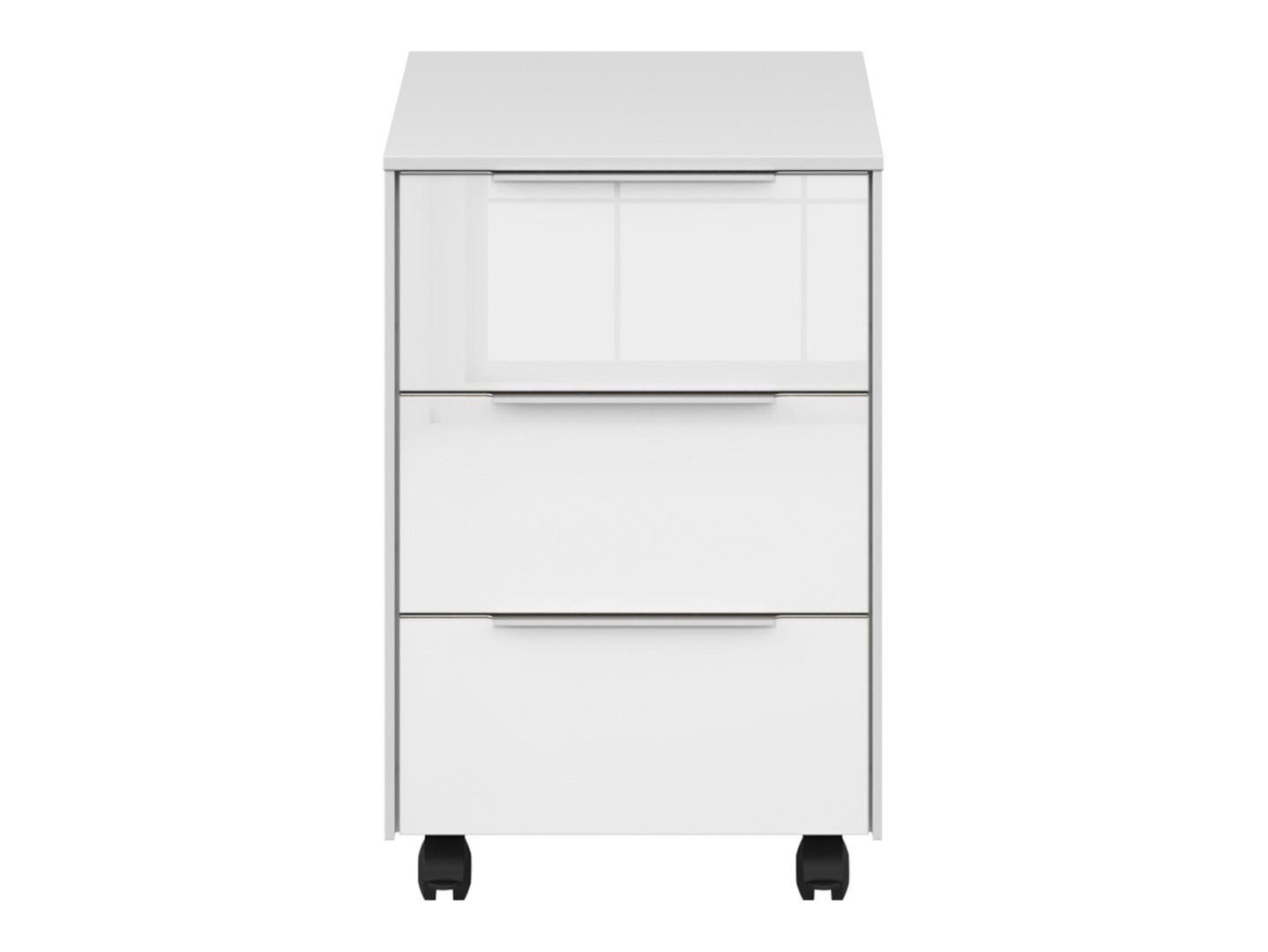 Nevada office cabinet with container, 40 cm, white, 3 drawers - Image 3