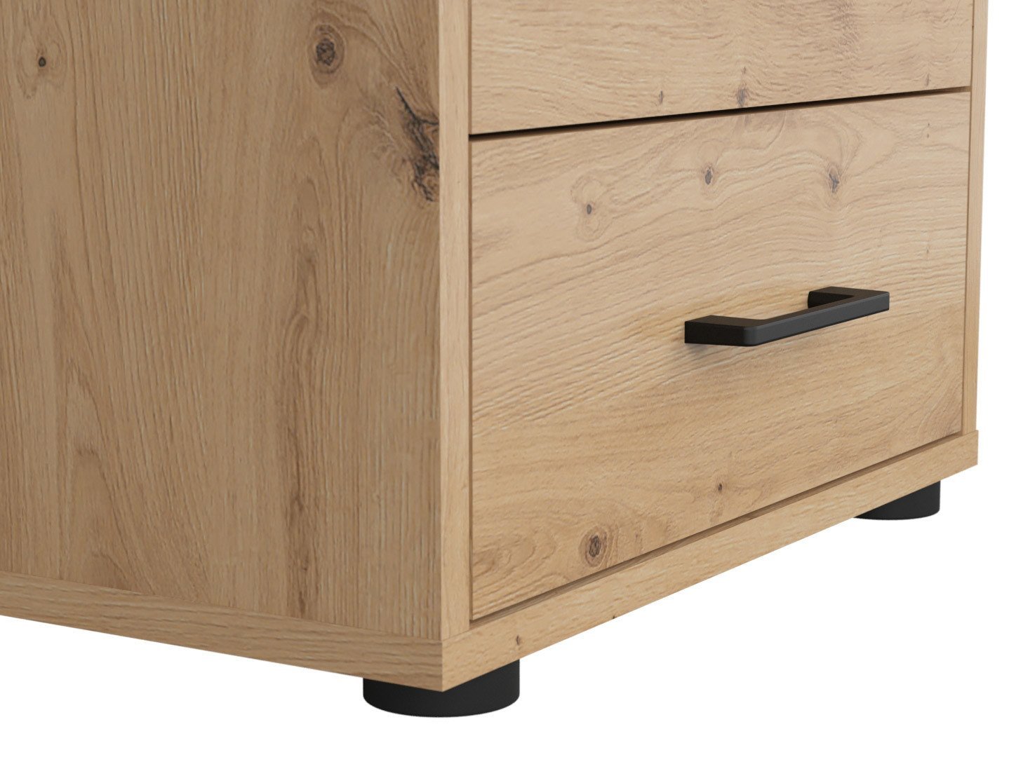 SPACE OFFICE cabinet with four drawers, 42 cm, artificial oak color - Image 3
