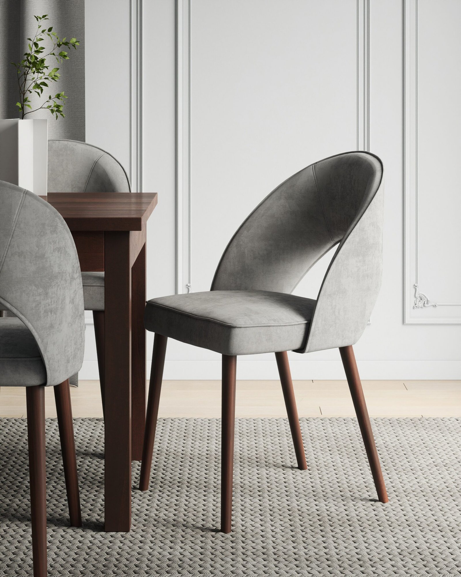 RODOS 82 Chair Dark Walnut ADRK - Image 2