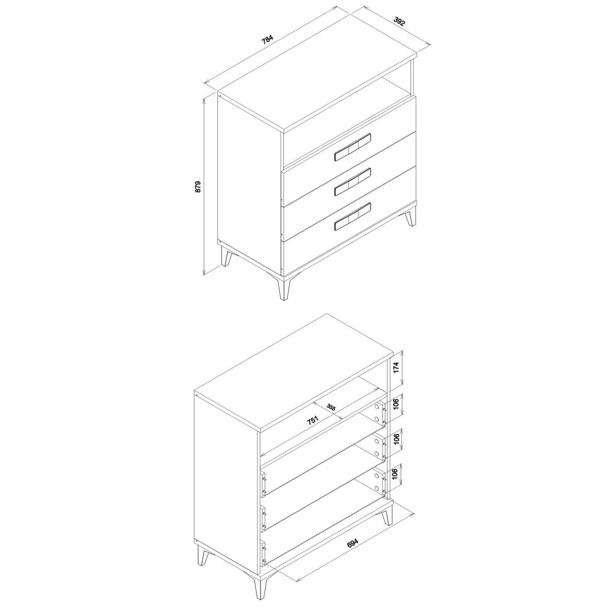KUBO KB01 chest of drawers - Image 2
