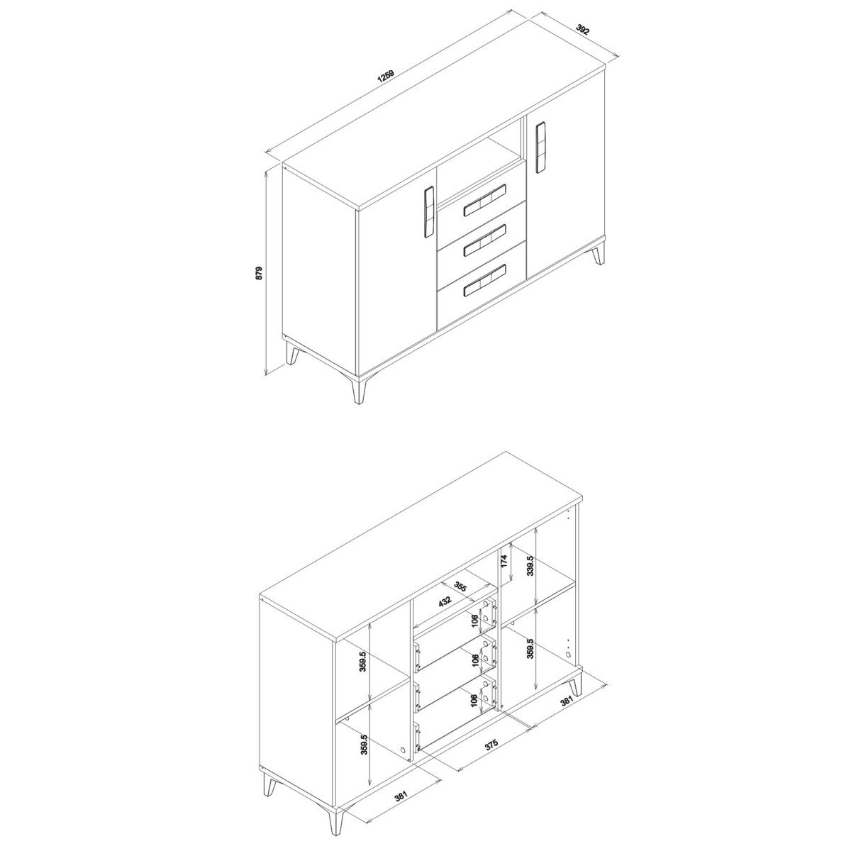 KUBO KB02 chest of drawers - Image 2