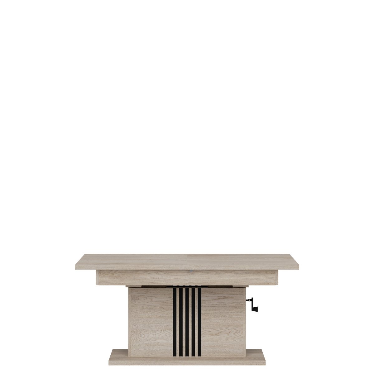 LA13 EXTENDABLE COFFEE TABLE WITH MECHANICAL HEIGHT ADJUSTMENT OF THE TABLETOP