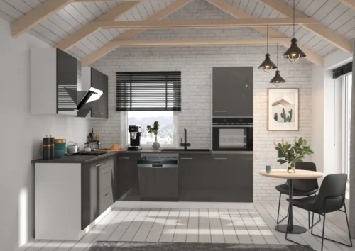 Kitchen set, corner kitchen 260/210 cm Lara Grey