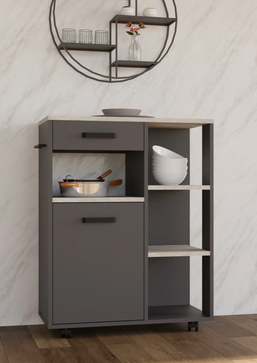 Kitchen helper kitchen buffet on wheels Linda