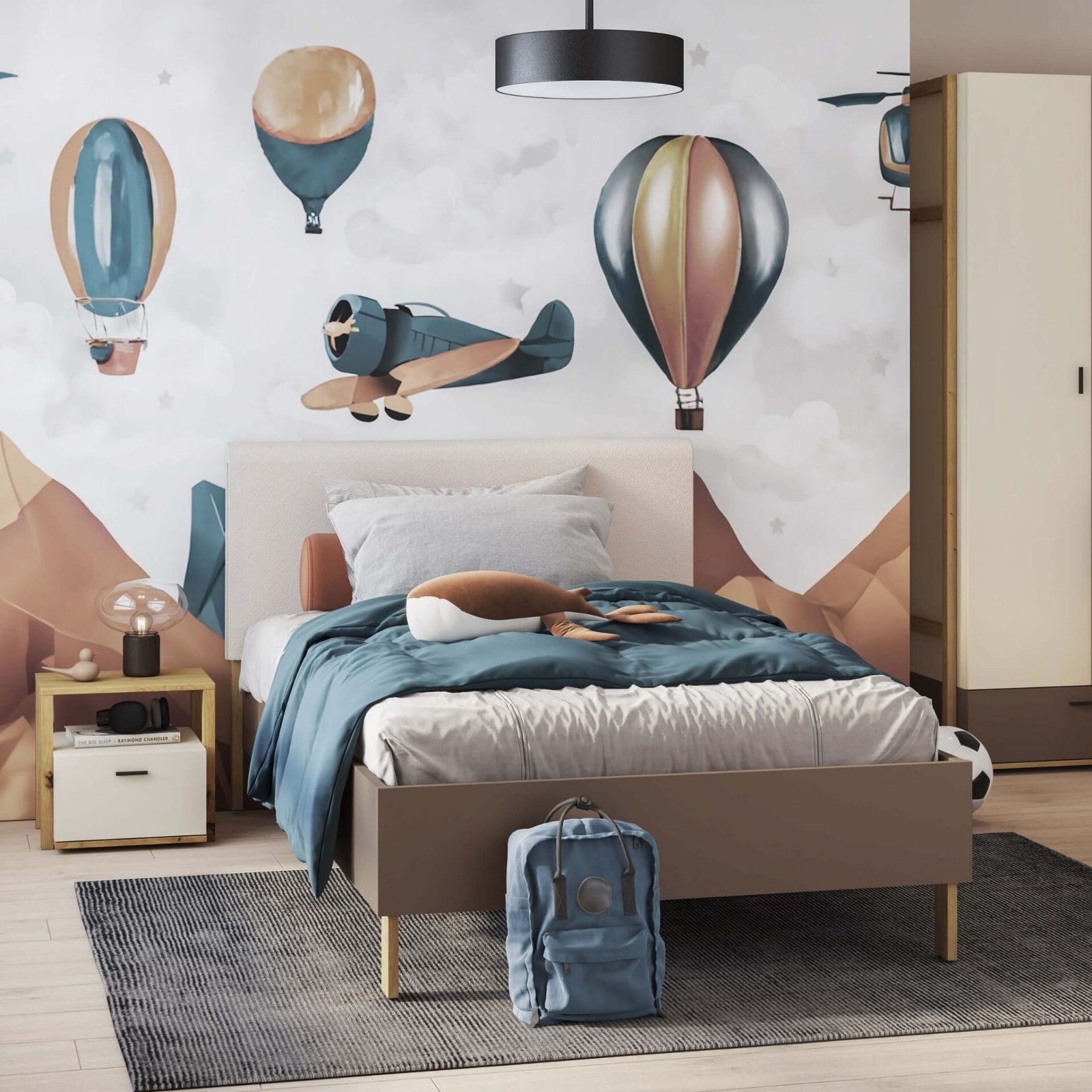 LENNY LY-08 youth bed | 120x200 | Artisan + truffle oak - Image 2