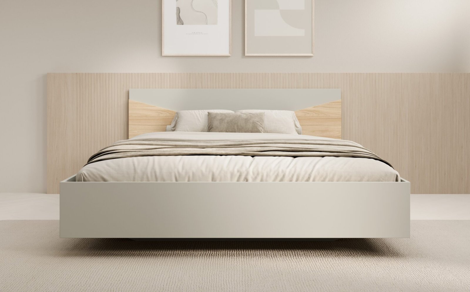 Bed 140 Atson oak/grey beige ADRK - Image 3
