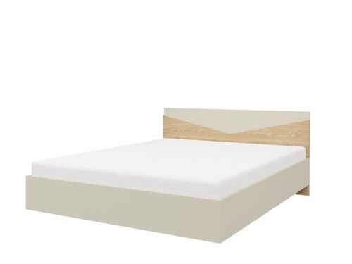 Bed 140 Atson oak/grey beige ADRK