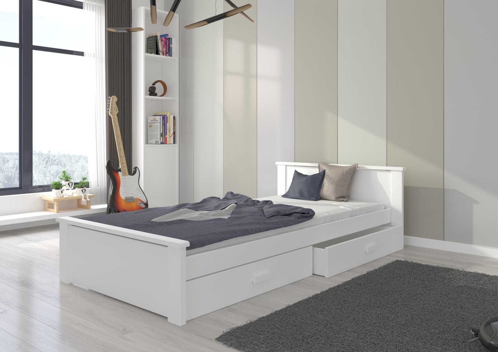 ALDEX bed 180x80 white ADRK - Image 2