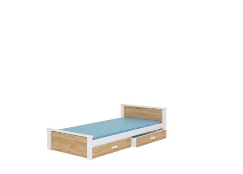 ALDEX bed 200×90 white/golden oak ADRK