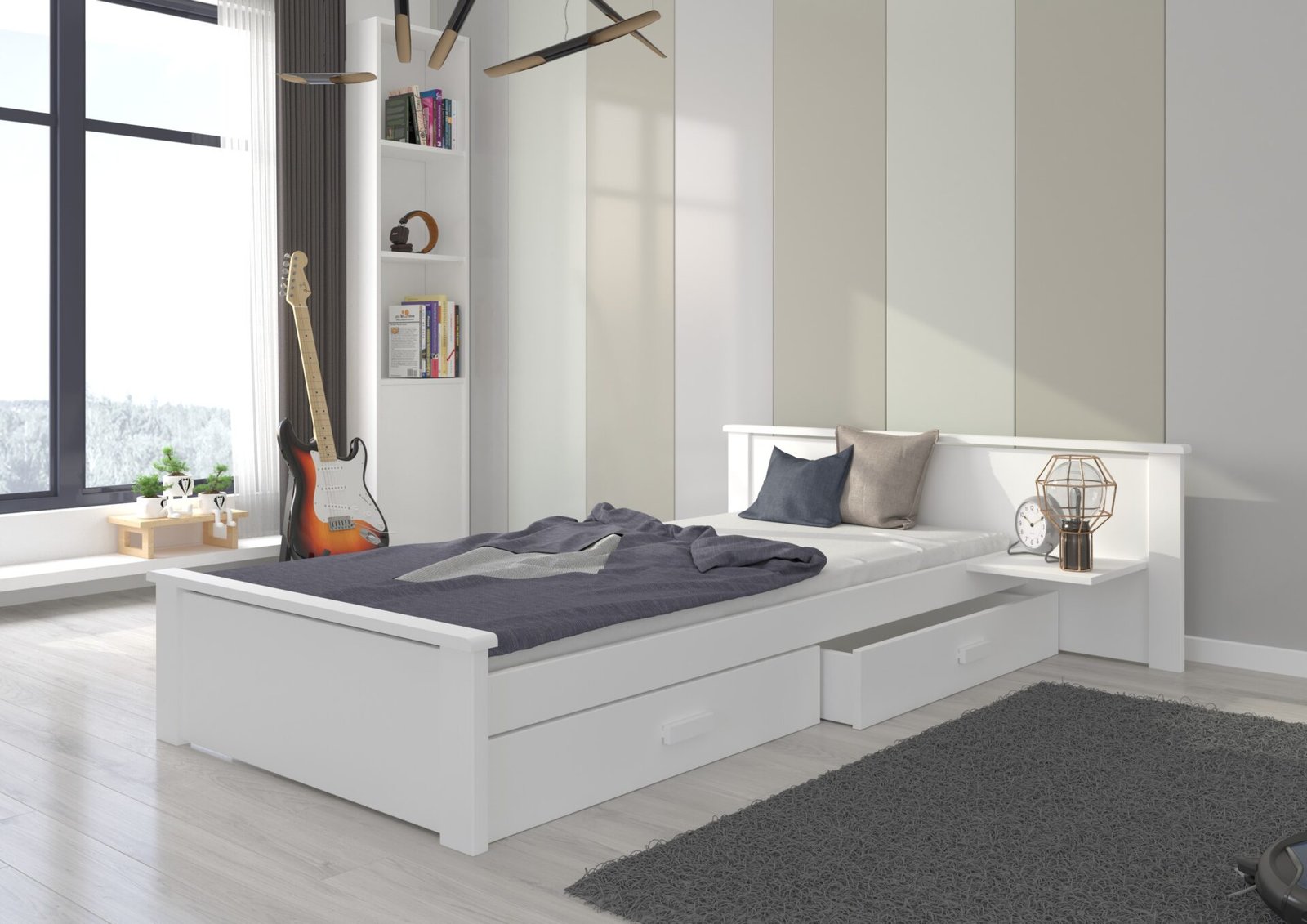 ALDEX shelf Bed 180x80 white ADRK - Image 2
