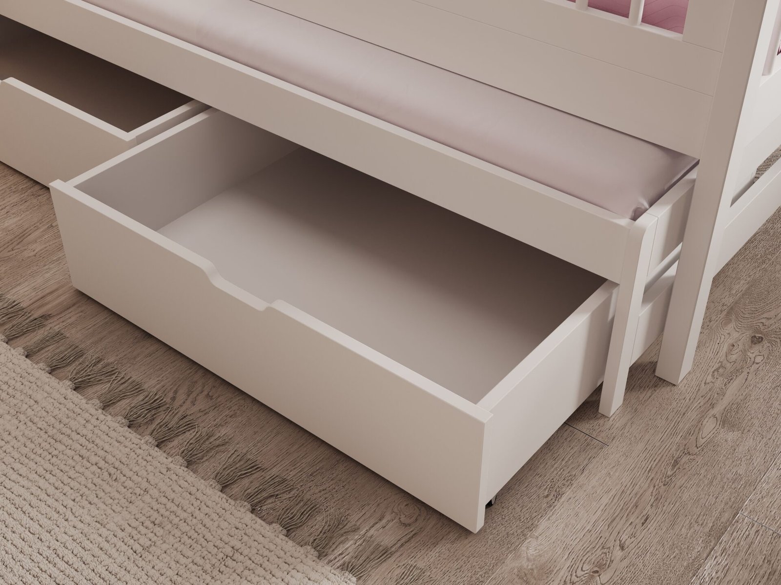 Artes II house-shaped bed with mattress, white, ADRK - Image 3